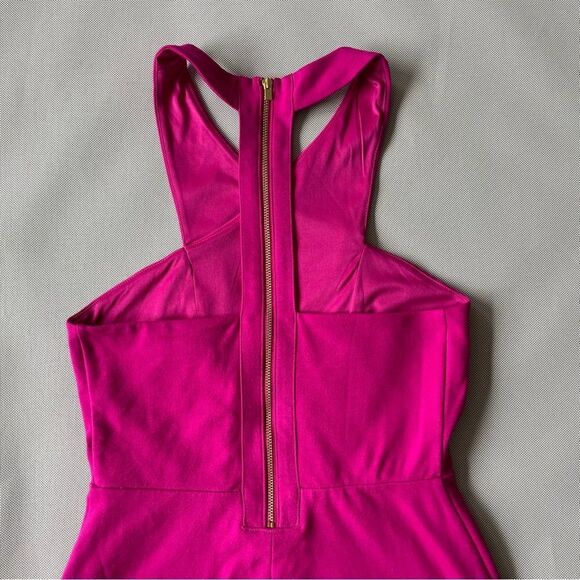 EXPRESS Fuchsia Pink High Neck Halter Mini Dress NEW Women’s Size 4 - Picture 7 of 10